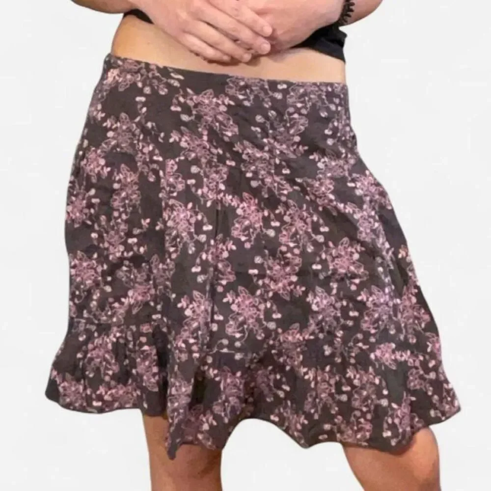 Edikted Women's Brown and Pink Skirt
